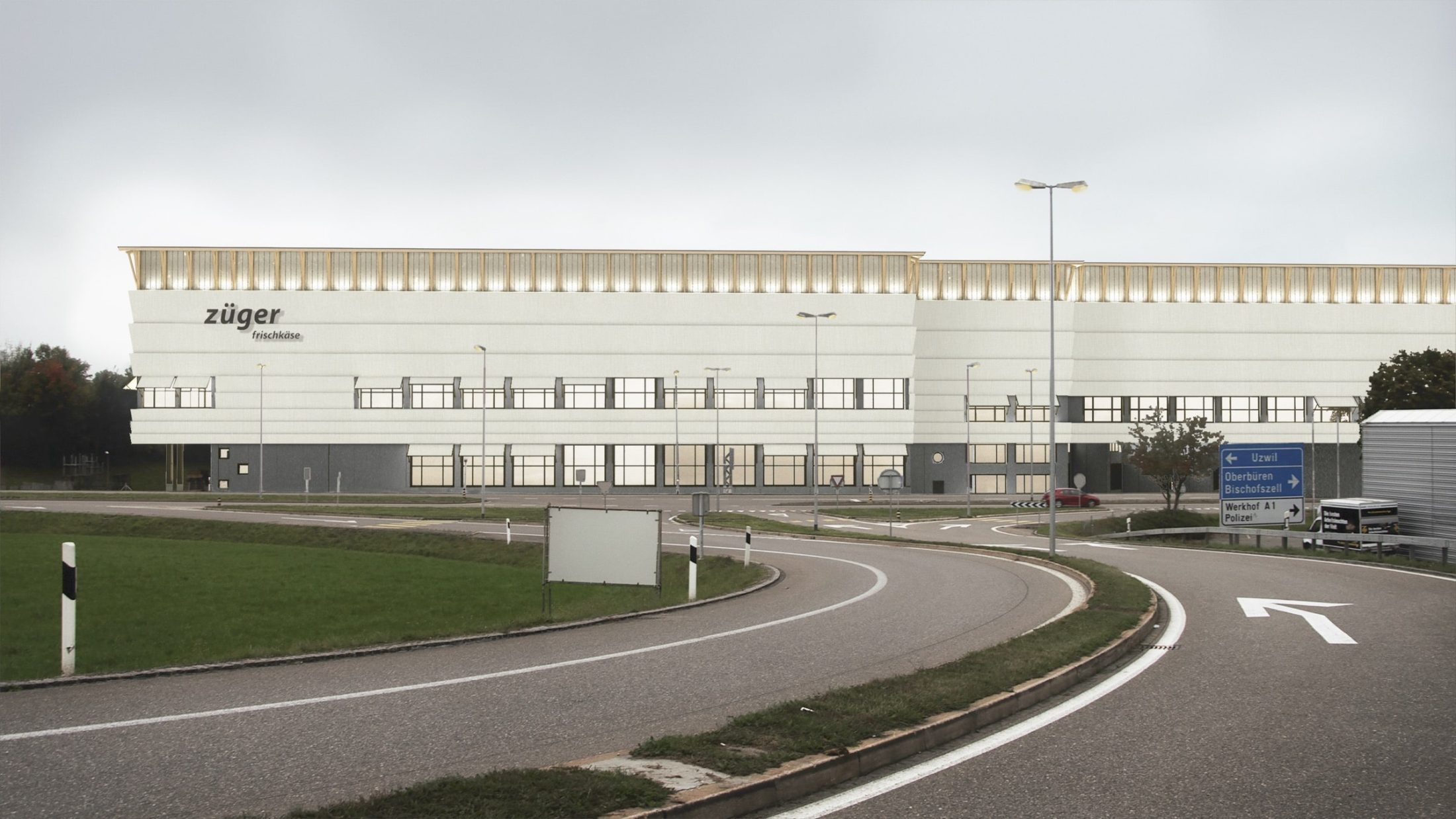 Atelier Ilex, Fassadenwettbewerb Züger Frischkäse in Oberbüren, SG